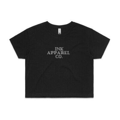 Ink Crop Tee - Black Thumbnail